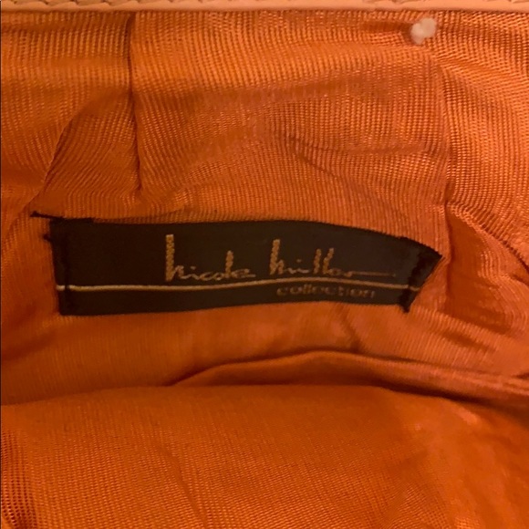 Leather peach bag. Worn only once. - Picture 2 of 3